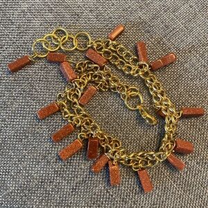 Goldstone ‘Charm’ Bracelet